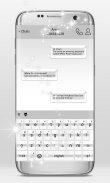 Glossy White Keyboard Theme screenshot 1