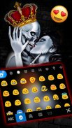 Tema Keyboard Crown Skull Kiss screenshot 0