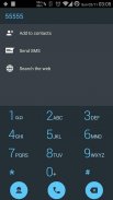 Dialer theme Droid L Blue screenshot 1