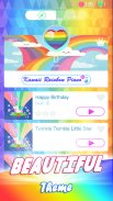 Kawaii Rainbow Piano Tiles - Cute Unicorn screenshot 0