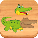 Puzzles for kids Zoo Animals Icon