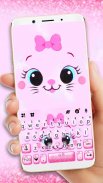 Kitty Smile Keyboard Theme screenshot 4