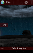 Animated Weather Widget, Clock screenshot 7