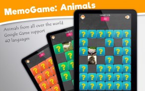 Động vật: trò chơi trí nhớ screenshot 2