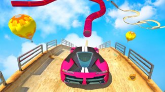 Mega Ramp Race - Flying Car Stuntman Ramp Racing screenshot 2