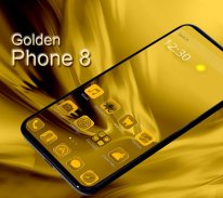 Golden Theme for Phone 8 screenshot 6