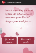 Cute Love Quotes screenshot 2