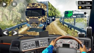 Exército Caminhão Dirigindo 3D Simulador screenshot 1