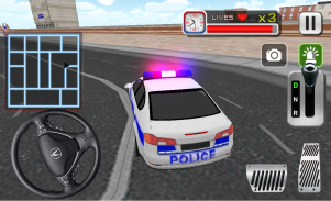 疯狂的警车司机3D screenshot 0