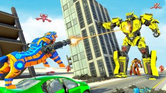 Tiger Transform Robot Car Game screenshot 3