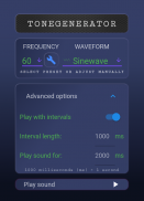 Tone Generator / generate sound of any frequency screenshot 2