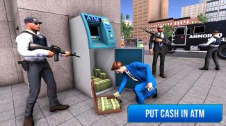 Bank security van driver: Cash simulator game screenshot 2