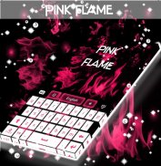 Pink Flame GO Keyboard screenshot 0