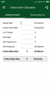 Cotton Calculator screenshot 0