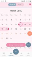 Women's Calendar: Menstrual Cycle Period Tracker screenshot 0