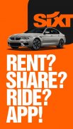 SIXT rent. share. ride. plus. screenshot 4