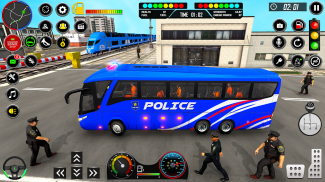 警察バスゲーム: バスシミュレーター screenshot 2