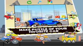 Learn ABC Car Coloring Games - Cars Jigsaw Puzzle screenshot 1