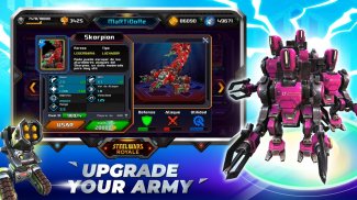 Steel Wars Royale - Multiplayer Robot Strategy 1v1 screenshot 1