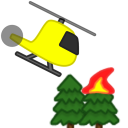 Fire Helicopter Icon