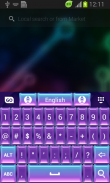 Purple Gems Keyboard Theme screenshot 5