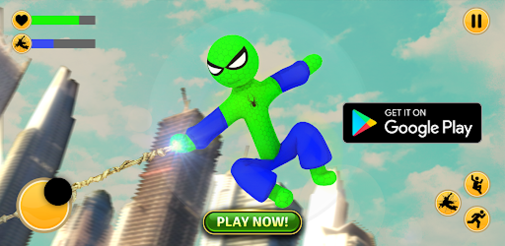 Stickman Spiders Battle Simula for Android - Free App Download