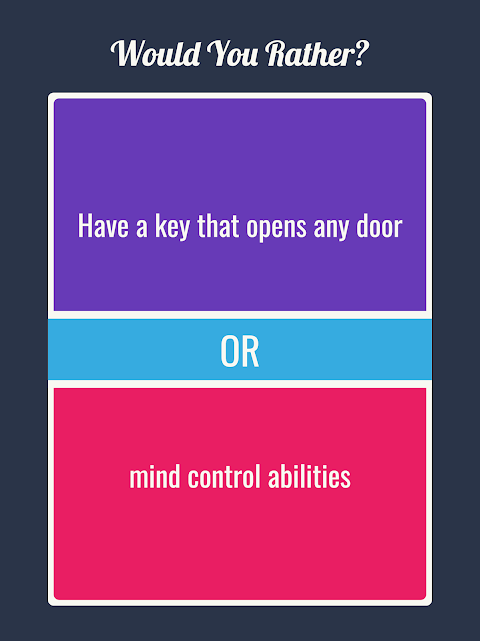 Can You Make These Hardest Choices? Would you rather, Can You Make  These Hardest Choices? Would you rather, By 7-Second Riddles