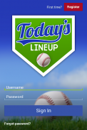 Today's Lineup - Baseball screenshot 0