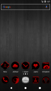 Black and Red Icon Pack v3.3 (Free) screenshot 0