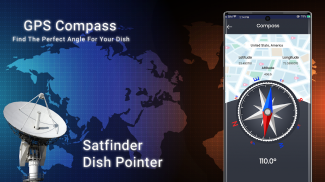 Pencari satelit (penolak) dengan kompas Gyro screenshot 1