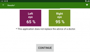 Eye exam screenshot 1