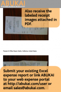 ABUKAI EXPENSES- تقارير النفقات، الإيصالات screenshot 2