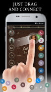 Leather Brown Phone Dial Theme screenshot 2