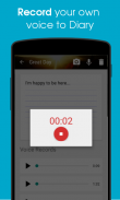 Voice Diary with Photos & Videos screenshot 1