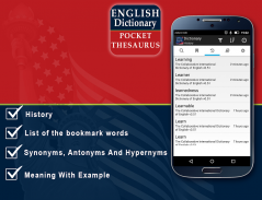 Free English thesaurus Dictionary Pocket screenshot 0