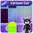 Run Away-Cartoon Cat Piano Tiles Icon