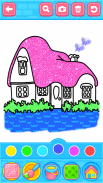 Glitter House Coloring screenshot 4