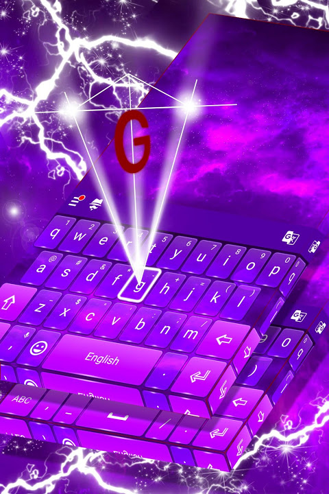 purple keyboard theme