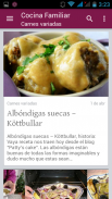 Cocina Familiar - Recetas screenshot 1