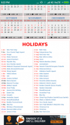 Indian Holidays Calendar 2018 screenshot 1
