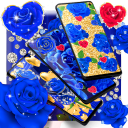 Blue golden rose wallpapers Icon
