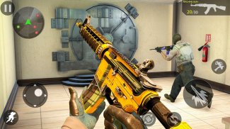 Bank Robbery Gun Shooting Game screenshot 1