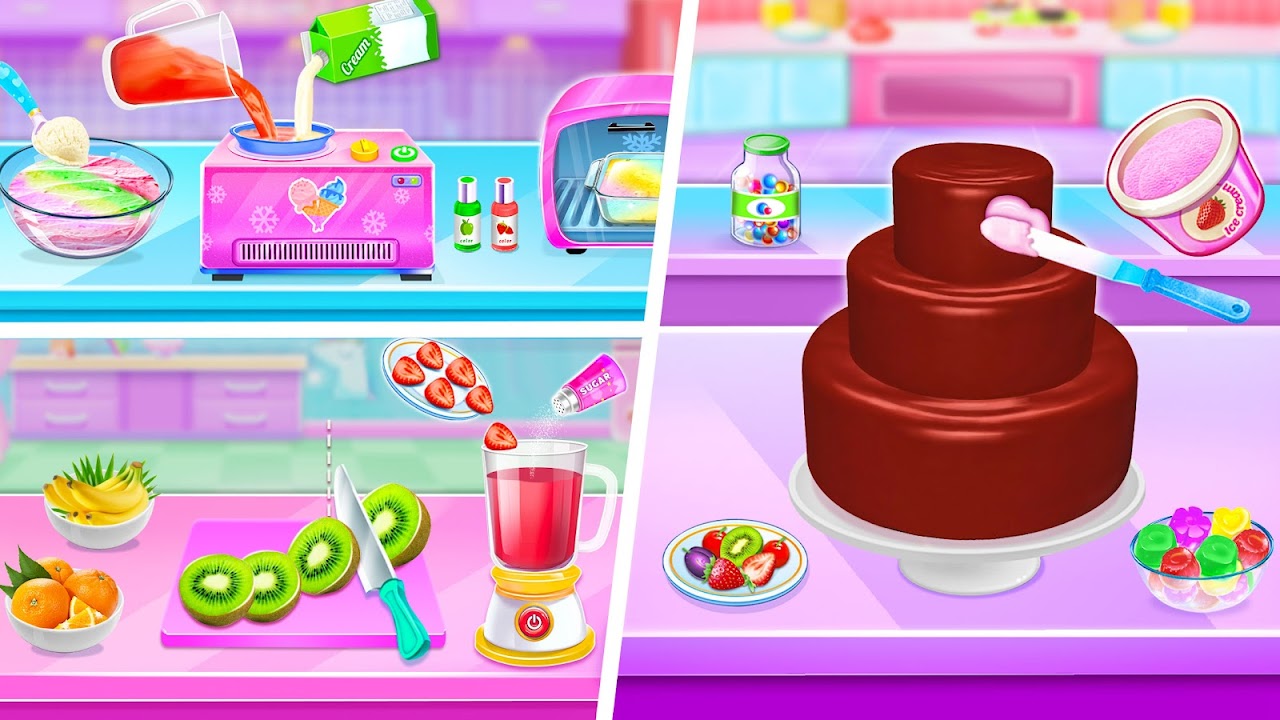 Cute Pet Dress Up Cakes - Kids Rainbow Baking & Cooking Games:Amazon.com:Appstore  for Android
