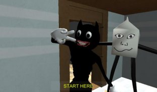 Among Cartoon Cat Night SCP Milkwalker Versus 2 screenshot 1
