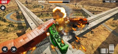 Train Vs Giant Pit Crash Games screenshot 2