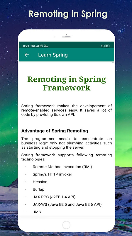 spring framework for android