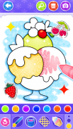 Glitter Ice Cream Coloring screenshot 1