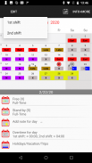 Calendario - turni lavorativi screenshot 2