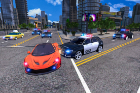 POLISI Mengejar Di Jalan raya Lalu lintas Simulato screenshot 2