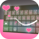 Calm Black & Pink Keyboard Icon